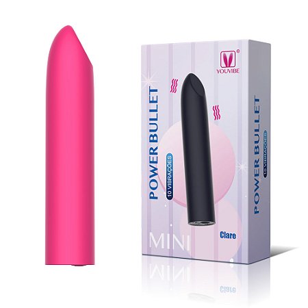 Cápsula Power Bullet Recarregável com 10 M. de Vibração - YOUVIBE - MV120C