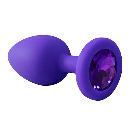 Plug Anal em Silicone Coração - Tamanho P