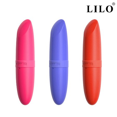 Mini vibrador em formato de batom 1 vibração - LILO MV001