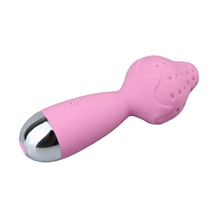Mini Varinha Mágica em formato de morango 10 mds vibração - YOUVIBE
