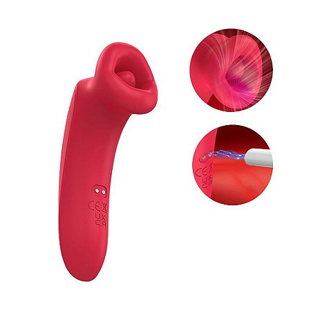 Sugador em formato de boca com 10 modos de vibração e 10 modos de sucção - Loli - YOUVIBE