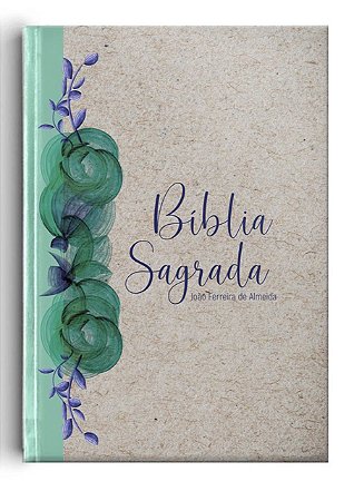Bíblia RC gigante capa especial - Reciclato Floral