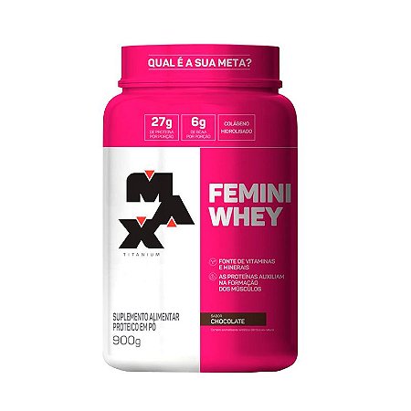 Femini Whey Protein Pote 900g - Max Titanium