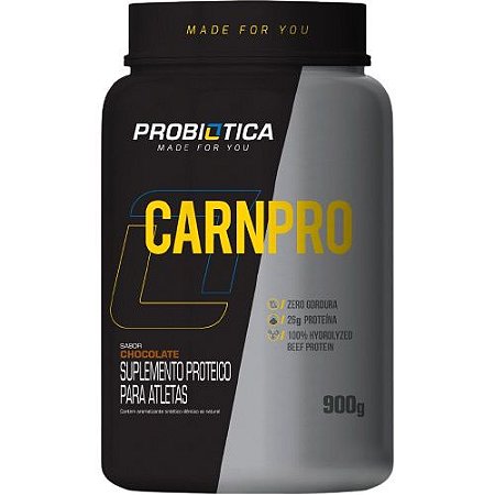 Carnpro 100% Beef Protein - 900g - Probiótica (Proteína da Carne Isolada e Hidrolisada)