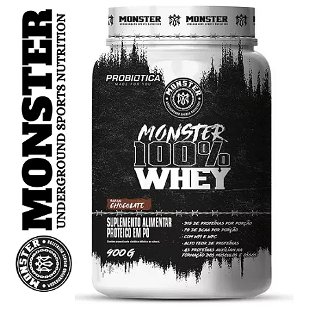 Monster Whey 100% 900g - Probiótica