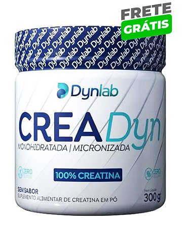 Frete Grátis (Brasil) - Creatina Crea Dyn Pura 300g - Dynamic Lab - Dyn Lab