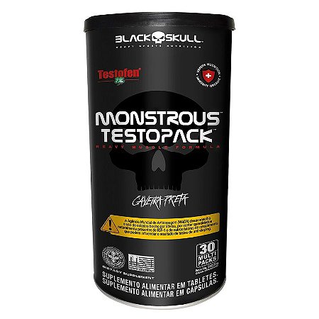 MONSTROUS TESTOPACK 30 PACKS BLACK SKULL