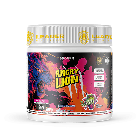 ANGRY LION PRE WORKOUT – 450G - Leader Nutrition