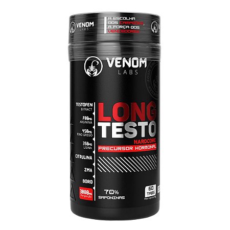 LONG TESTO HARDCORE 60 TABS (POTENTE PRÉ HORMONAL) - VENOM LABS