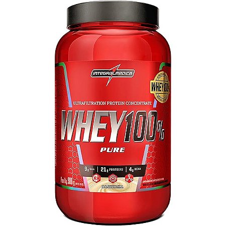 Whey 100% Pure Whey Protein Concentrado 900g - Integralmédica