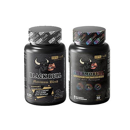 Black Bull - Maximum Blend 120 Cápsulas + Thermo Bull 60 Cápsulas - HPX Form
