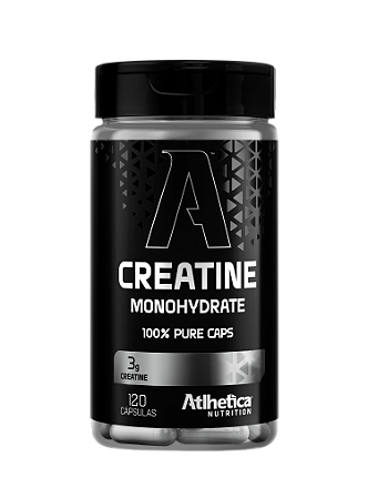 Creatina 100% Pure Pote 120 Cápsulas - Atlhetica Nutrition