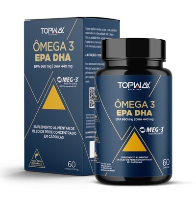 ÔMEGA 3 EPA 660MG + DHA 440MG 60 Cápsulas - TopWay