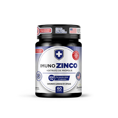 IMUNO ZINCO 200MG 60 CAPSULAS SUNFOOD EVOLUTION