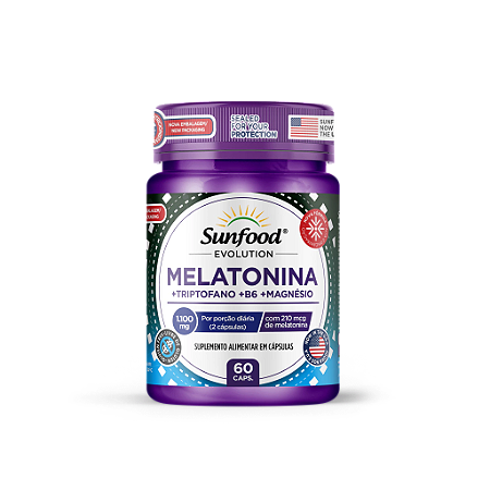 MELATONINA 1.100MG 60 CAPSULAS SUNFOOD EVOLUTION