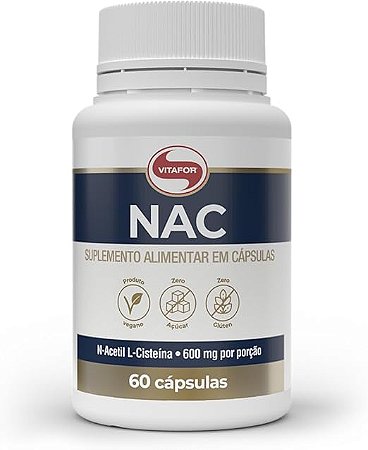 Vitafor - Nac - N-Acetil L-Cisteína - 60 Cápsulas