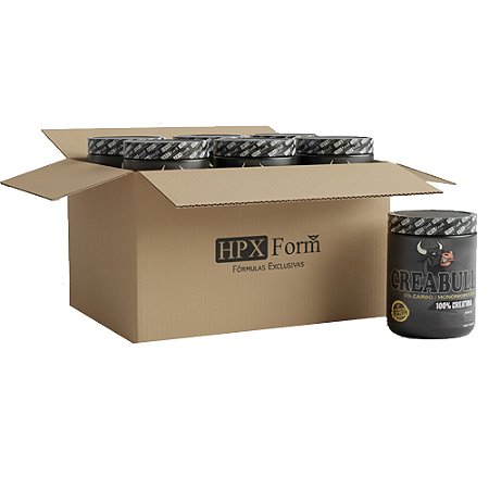 Creabull Creatina Monohidrata 200g - Caixa com 5 Unidades - HPX Form