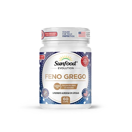 FENO GREGO 1.000MG 60 CAPSULAS SUNFOOD EVOLUTION