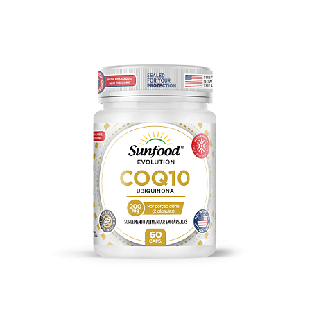 CoQ10 Ubiquinona 200mg 60 Caps Sunfood Evolution