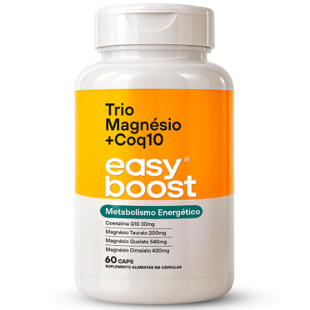 Trio Magnésio + Q10 60 Caps - Easy Boost