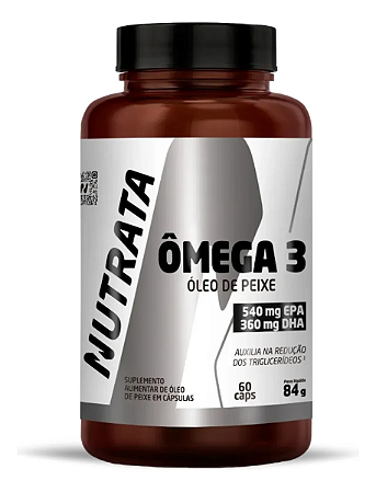 Ômega 3 Pote Com 60 Capsulas Nutrata Sem Sabor