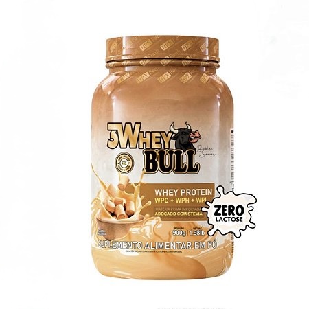 Whey Protein 3W Bull Hpx Form 900g – 21g Proteína | Zero Lactose | Whey Concentrado, Isolado e Hidrolisado