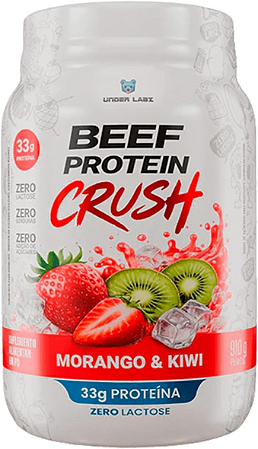 Beef Protein Crush Underlabz | 910g | 33g de Proteína por Dose | Zero Lactose | Zero Gordura | Zero Açúcar | Proteína Isolada
