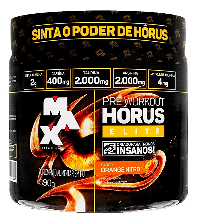 Hórus Elite 390g Pré Treino - Max Titanium