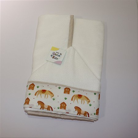 Toalha de Banho Infantil com Capuz com Nome