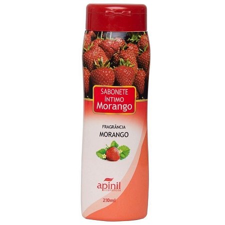 SABONETE LÍQUIDO AROMÁTICO MORANGO 210ML APINIL