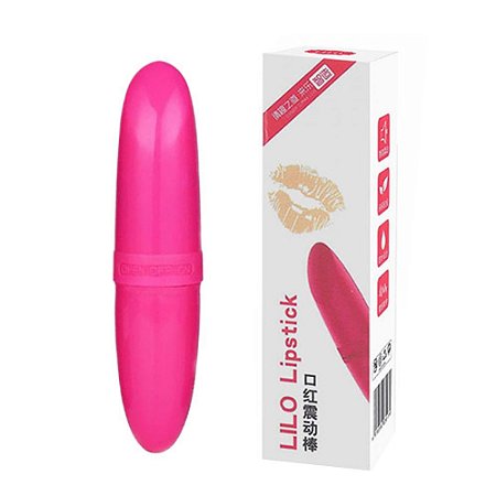 LILO LIPSTICK MINI VIBRADOR EM FORMATO DE BATOM 3R IMPORT