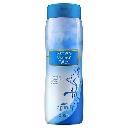 SABONETE ÍNTIMO FEMININO AROMA TALCO 210ML APINIL COSMÉTICOS