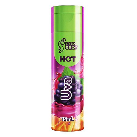 GEL HOT BEIJÁVEL UVA PARA MASSAGEM  UVA 15ML FOR SEXY