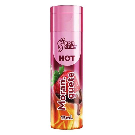 GEL HOT BEIJÁVEL MORANGUETE PARA MASSAGEM 15ML FOR SEXY