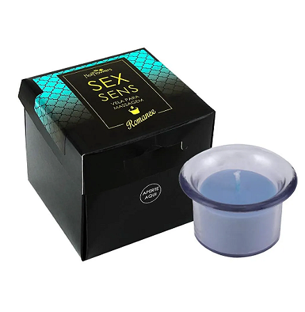 Sex Sens Vela Hidratante Corporal Romance Pele Macia e Aveludada 20g Hot Flowers