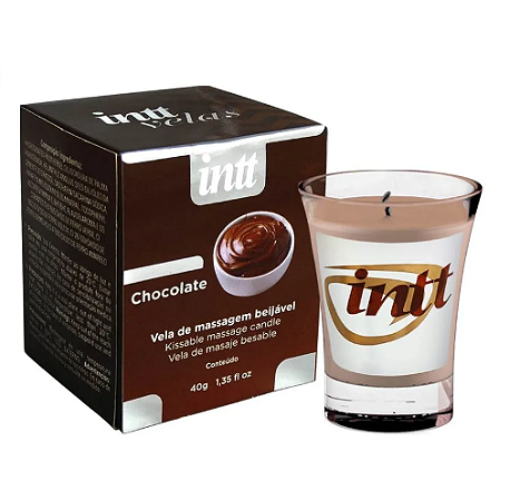 Vela para Massagem Beijável Chocolate 40g Intt