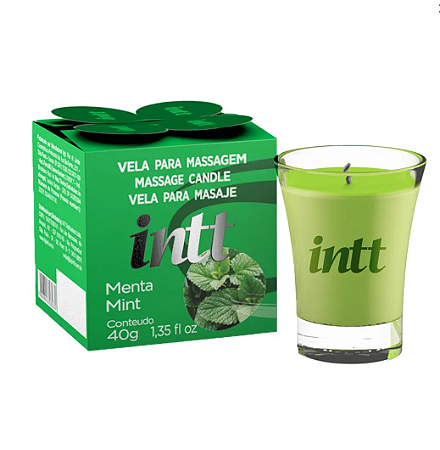 Vela para Massagem Beijável Menta 40g Intt
