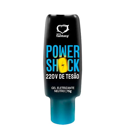 Power Shock 220 V de Tesão Gel Eletrizante Neutro 15g Sexy Fantasy
