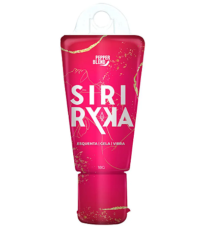 Siri Ryka Gel Comestível Esquenta, Gela e Vibra 18g Pepper Blend