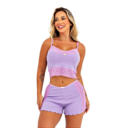 Baby Doll Canelado Gabriella Patitex