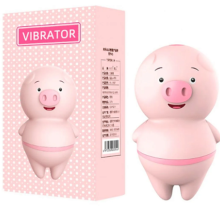 Estimulador Clitoriano em Formato de Porco com 6 modos de vibração Vip Mix