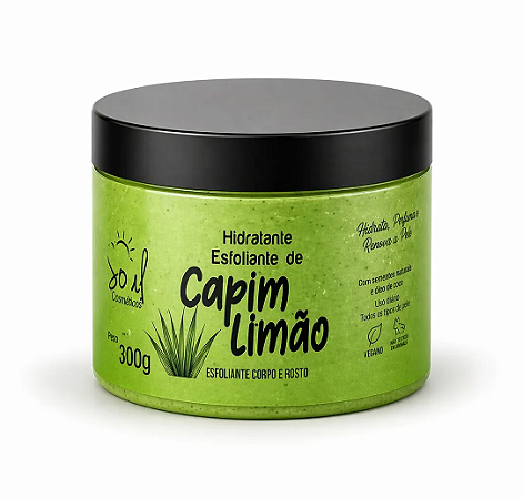 Hidratante Esfoliante Corpo e Rosto 300g Soul Cosméticos