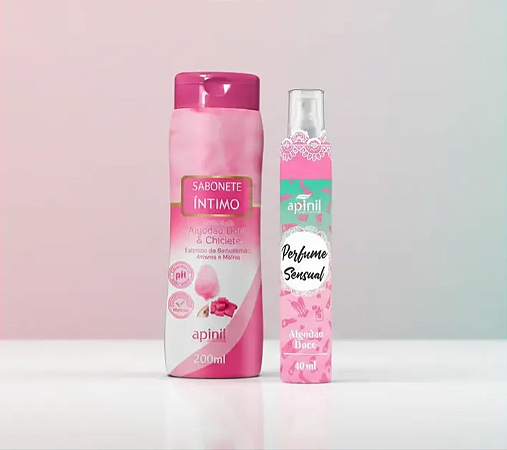 Duplinha Sabonete Íntimo Algodão Doce + Perfume de Calcinha