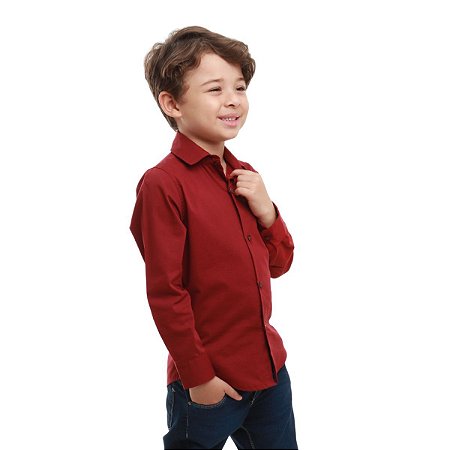 Calça Jeans Masculina Infantil Vermelha Tamanho 1 Ao 10 - Pó-Pô-Pano