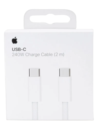 Cabo de Dados USB C x USB C 240W iPhone 15 Macbook iPad Trançado 2m Original (Apple)