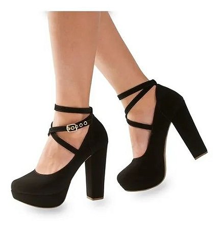 Scarpin meia pata salto alto Outlet