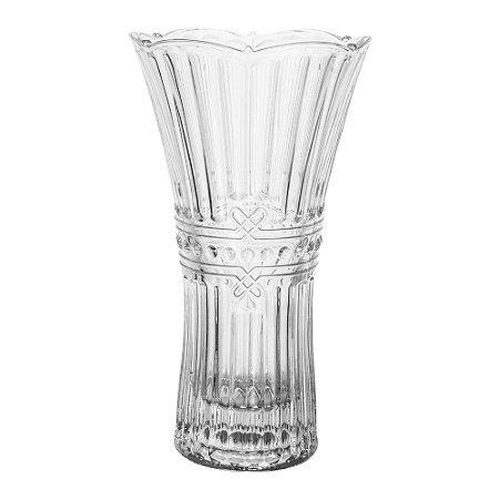 Vaso Decorativo em Cristal Transparente - 24 CM