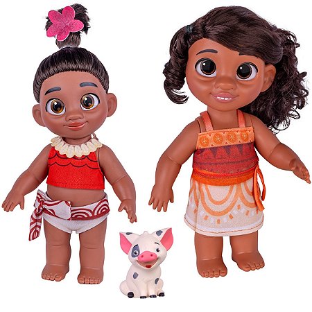 Boneca Moana Baby  Simea Porco Puá Pequeno Disney Original