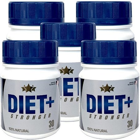 Diet + Stronger 30 cáps - kit 5 potes