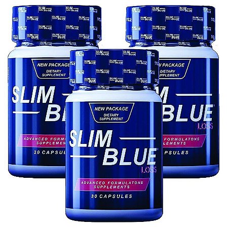Slim Blue Loss 30 cáps - kit 3 unidades
